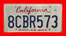 Tablica rejestracyjna KALIFORNIA CALIFORNIA USA oryginalna !!!