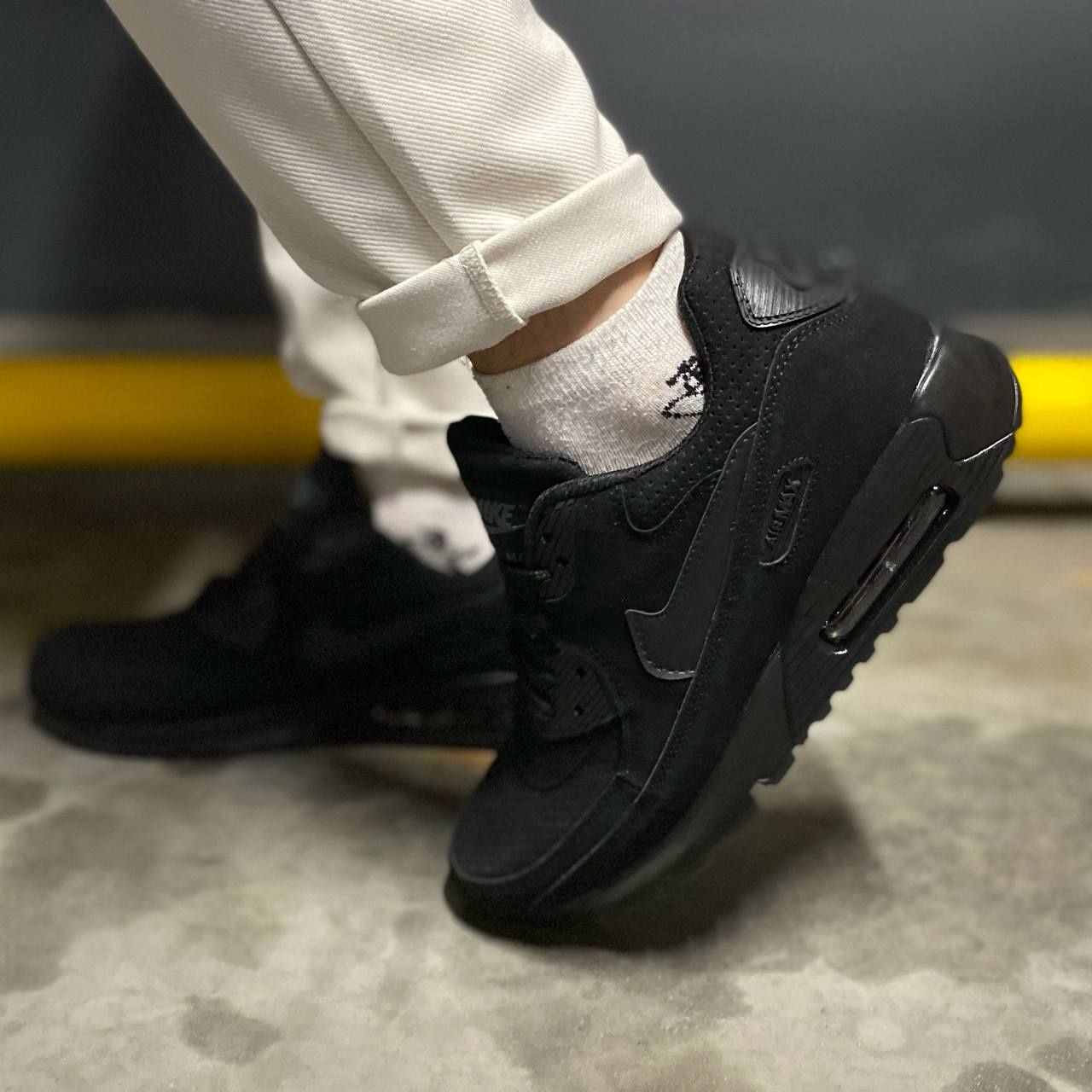 БІЛІ / ЧОРНІ , Nike Air max 90 black  , Nike Air max 90 , Nike air max