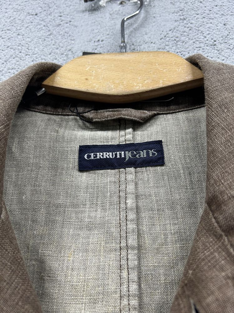 Піджак вітрівка Cerruti jeans 50 XL 100% льон блейзер