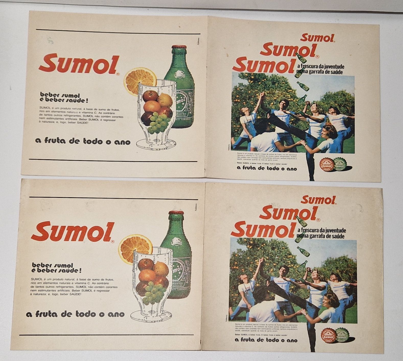 4 Cartões Sumol - LOTO TinTin Sumol