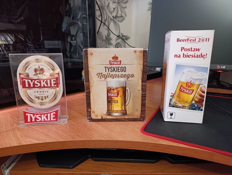 Zestaw tyskiego  kufel+szklanka