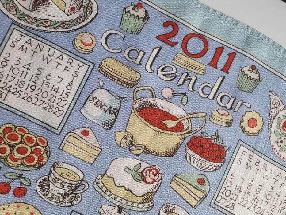 Ściereczka lniana Makatka Kalendarz 2011 rok