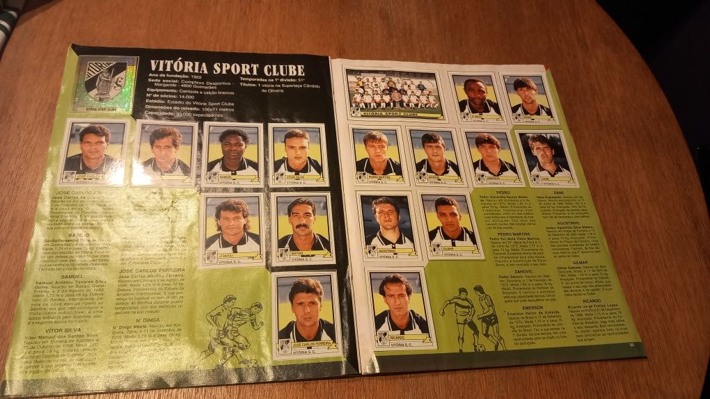 Caderneta Futebol 94-95 quase completa