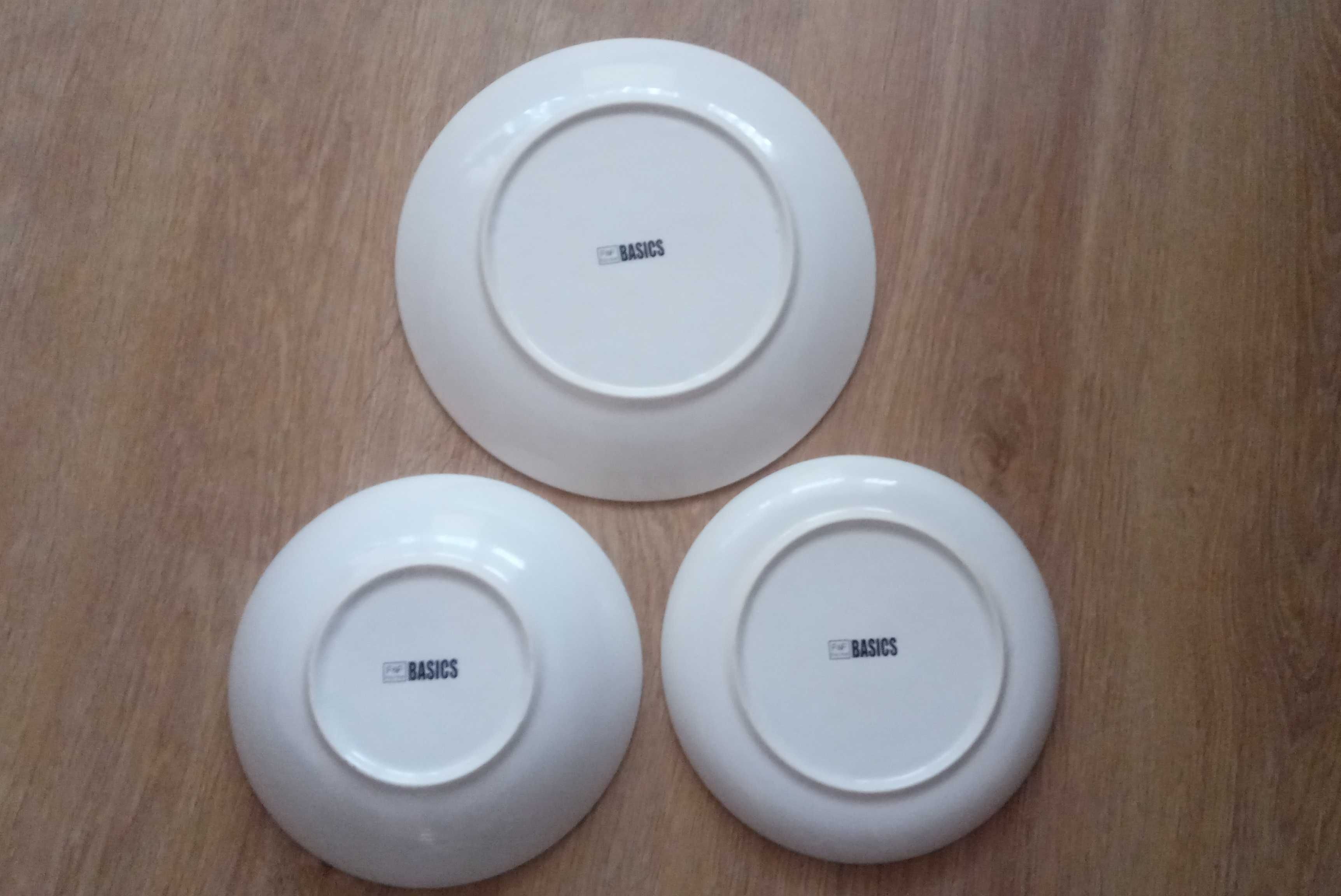 Zastawa stołowa, Biało-Czerwona, 36 elementów,12 osób,F&F Home Basics.