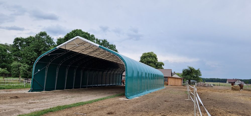 Hala łukowa 12x20x6,3 bele namiotowa wiata magazyn hangar