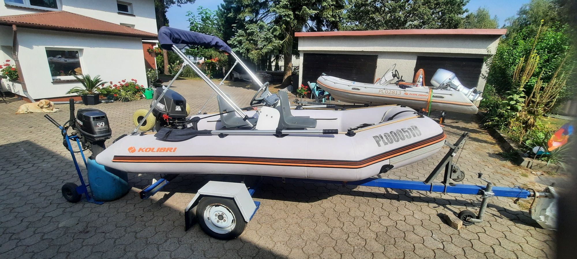 Ponton kolibri 360 sterówka bez silnika z przyczepką