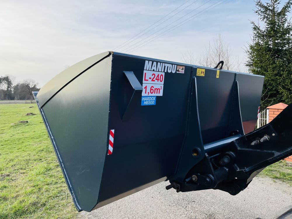Łyżka szufla lycha  1.6m³  ladowarka teleskopowa manitou jcb cat NOWA