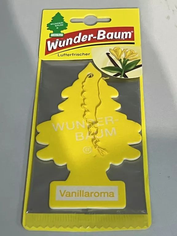 Zapach samochodowy vanilla Choinka zapachowa WunderBaum Drzewko