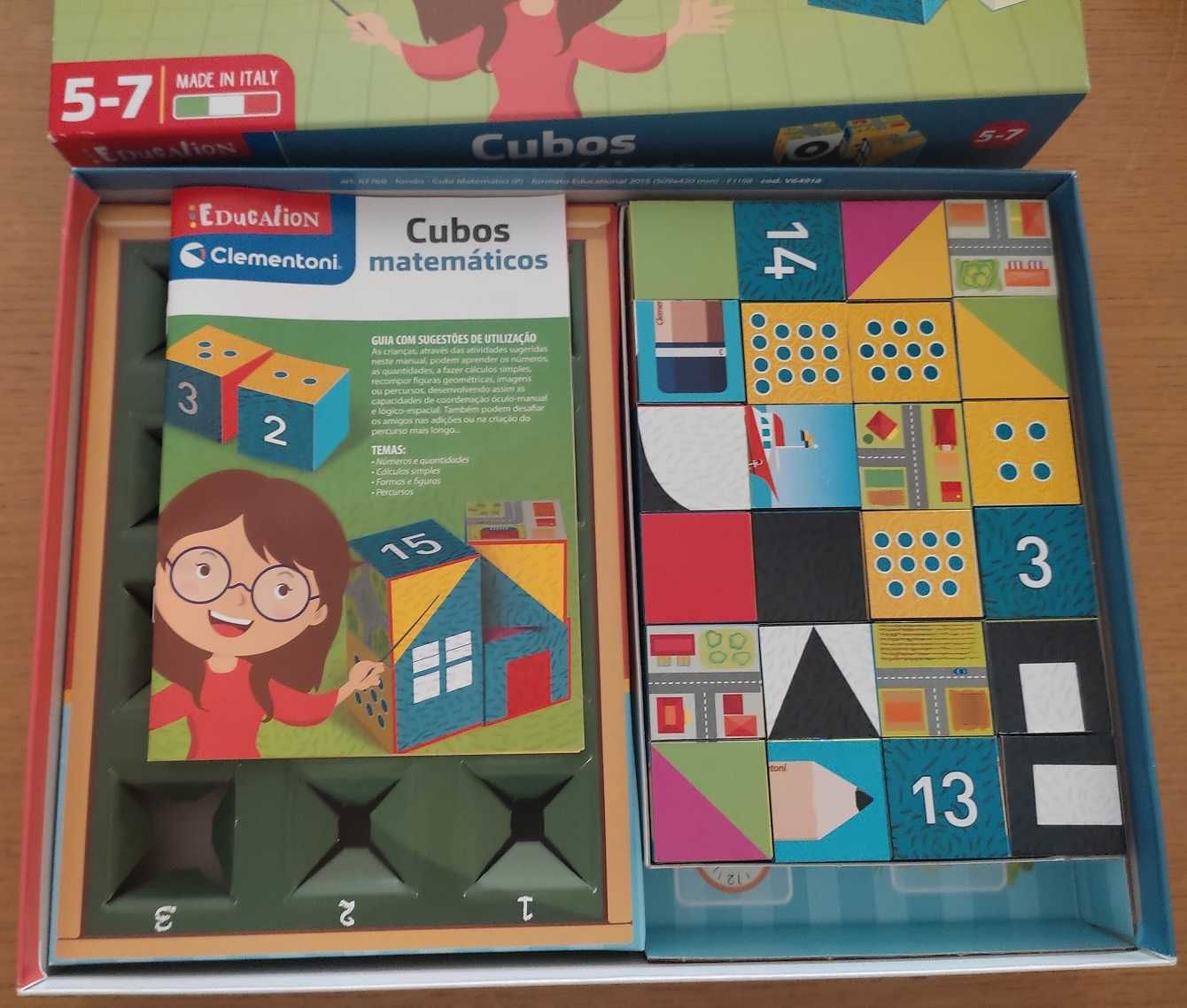 Jogo educativo "Cubos Matemáticos" da Clementoni