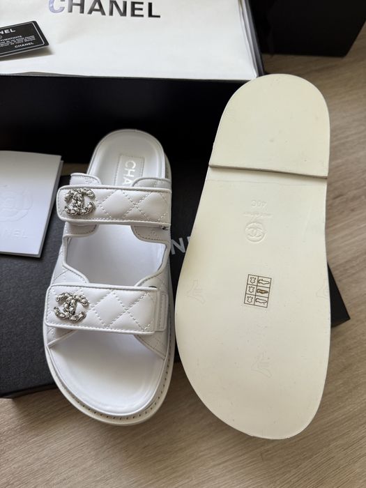 сандалі шльопанці шанель шкіряні  37 38 39