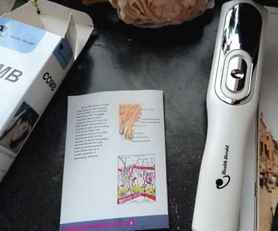 Расческа-вибромассажер с инфракрасным излучением, Comb XTK-016