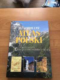 Ilustrowany Atlas Polski duży format idealny stan