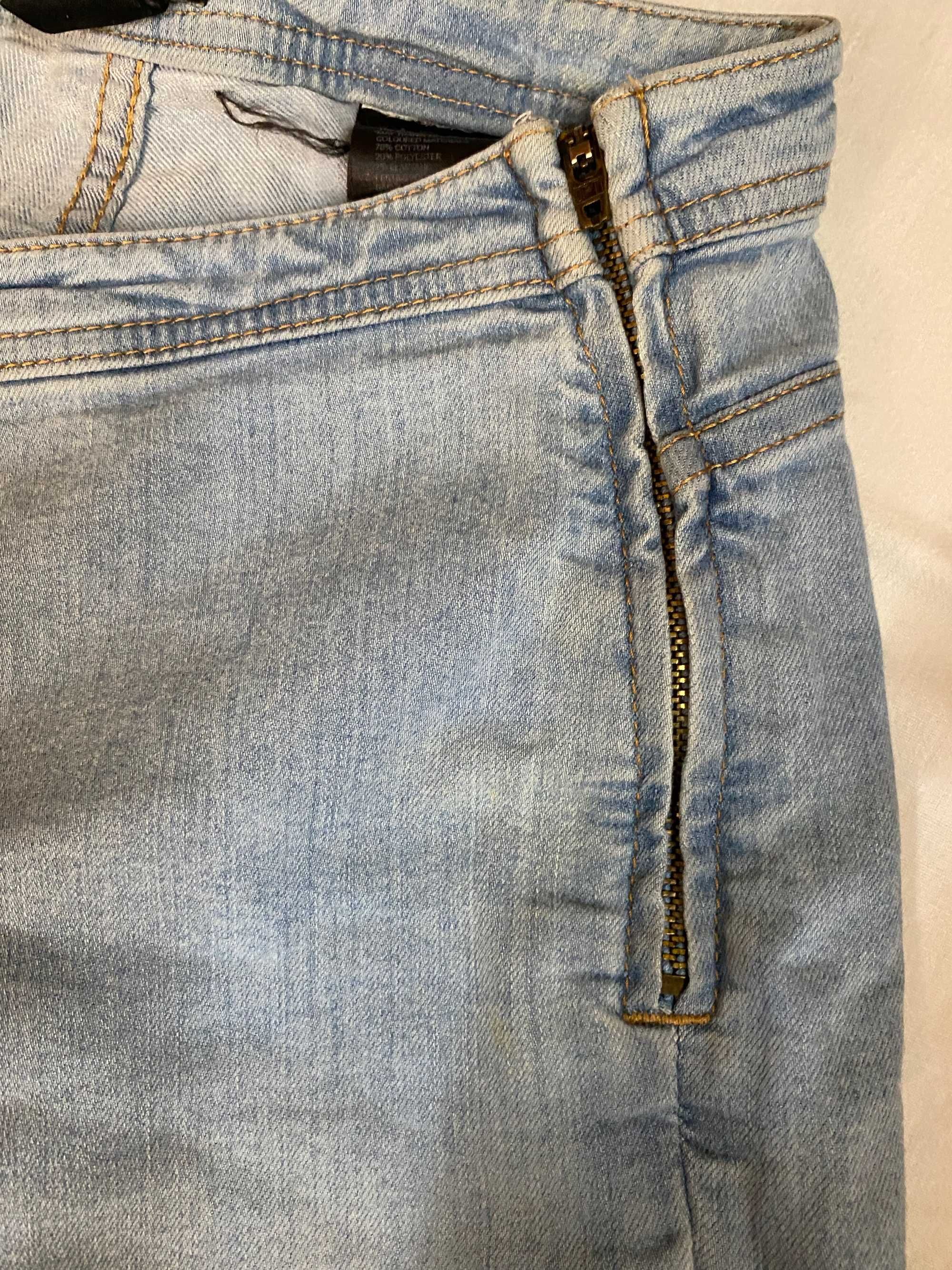 Spodnie damskie jeansowe dżinsowe rurki długie H&M vintage 38/M 36/S