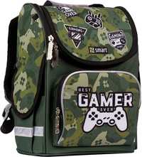 Рюкзак шкільний каркасний SMART PG-11 Best Gamer зелений для хлопчиків