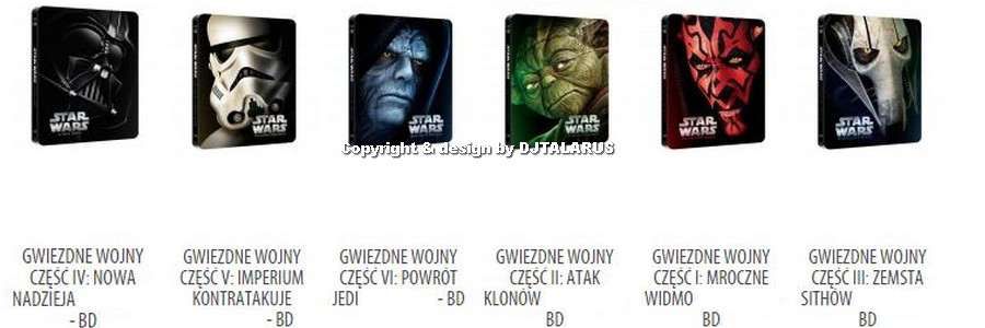 Nowy zestaw STAR WARS Gwiezdne Wojny Cała Saga 9-dy Blu-Ray na PREZENT