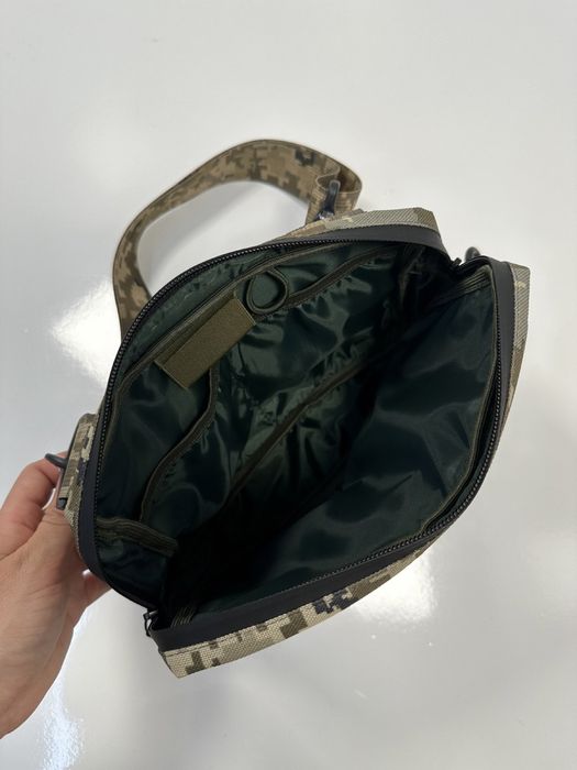 Сумка органайзер піксель олива мультикам утилітарна через плече