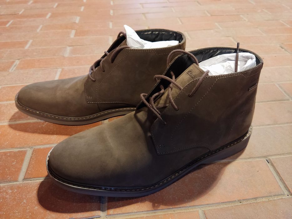 Buty skórzane Clarks AtticusL THiGTX GORE-TEX, brązowe 46