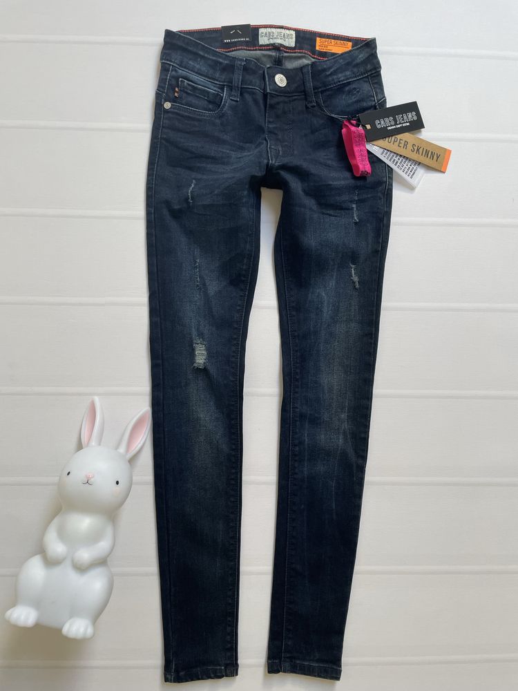 140 Cars Jeans Super Skinny High Rise miękkie jeansy rurki stretch