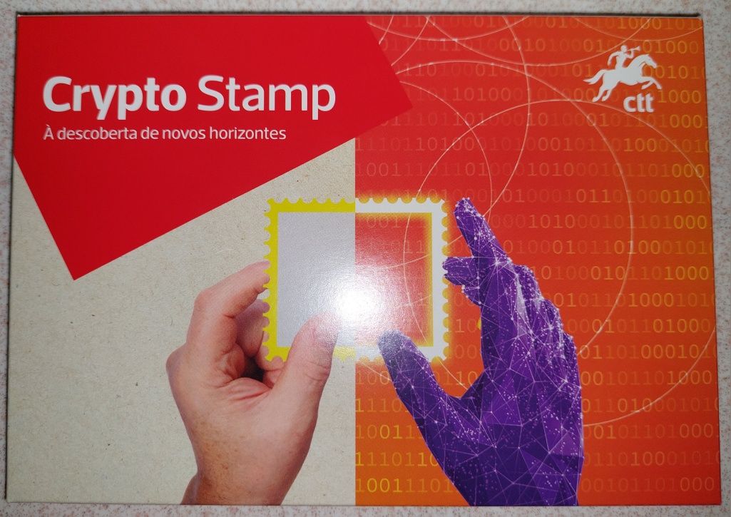 Selo Virtual dos CTT Crypto Stamp 1° Selo + Moeda Virtual Portuguesa