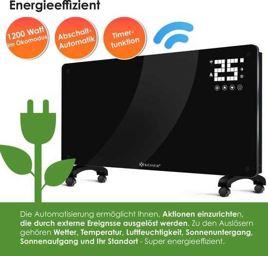 Grzejnik konwektorowy Kesser 2500 W czarny