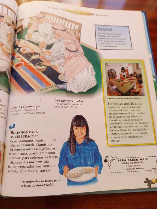As Crianças do Mundo, livro pedagógico em muito bom estado, Disney