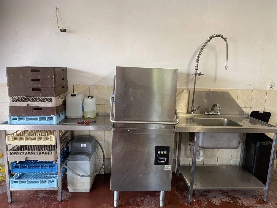Zmywarka przemyslowa Ecomax/zlew/ususacz/zmiekczacz wody/pojemniki