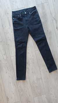 Jeansy czarne H&M roz. 31/32