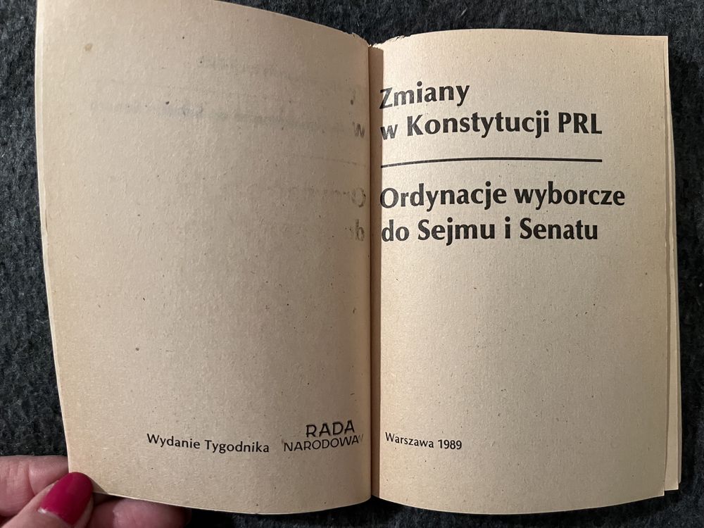 Zmiany w Konstytucji PRL 1989r.
