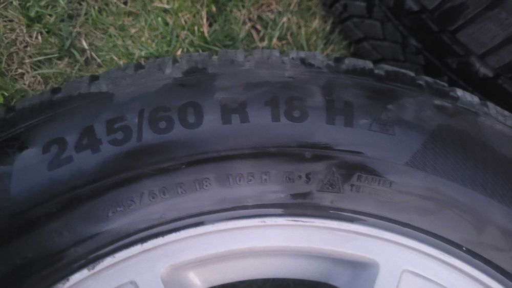 Koła (alufelgi) 18" z oponami zimowymi Continental 245 / 60 R 18