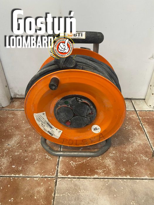 Od Lombard Gostyń Przedłużacz Bębnowy BUDOWLANY 3-gniazda 40m IP44