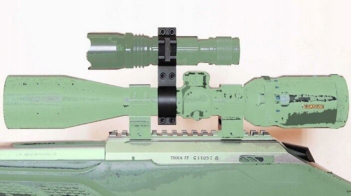 Montaż calowy 25,4mm luneta laser latarka RIS22 tubus 1" szyna 22mm