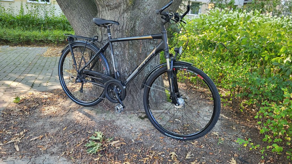 Raleigh Road Classic disc rama 22" koła 28"Deore!