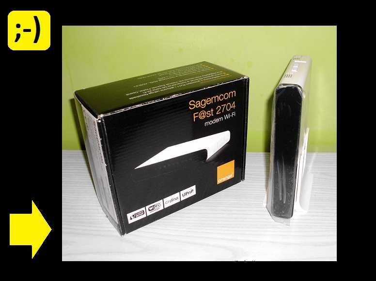 Router ADSL Sagecom Fast 2704 modem WiFi access point