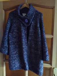 Ciepły rozpinany sweter rozmiar M/L fiolet