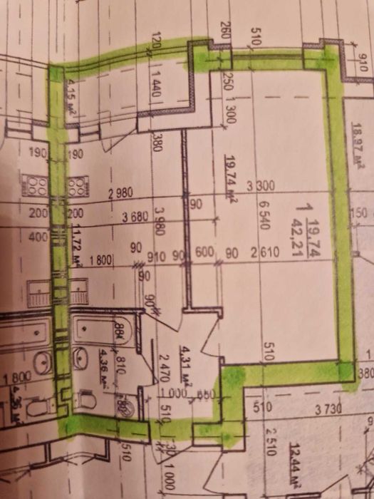 DC S4 Продам 1 комнатную квартиру новострой 43кв.м ЖК Мира-3 документы
