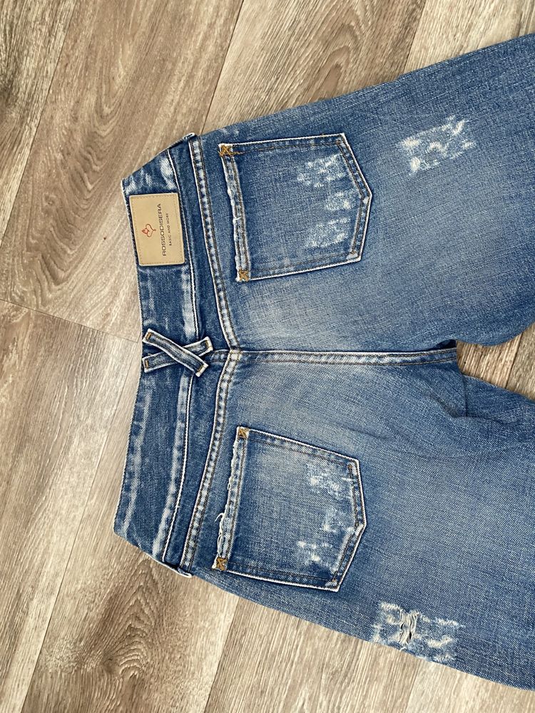 True vintage spodnie jeansy dżinsowe straight wide leg dzwony