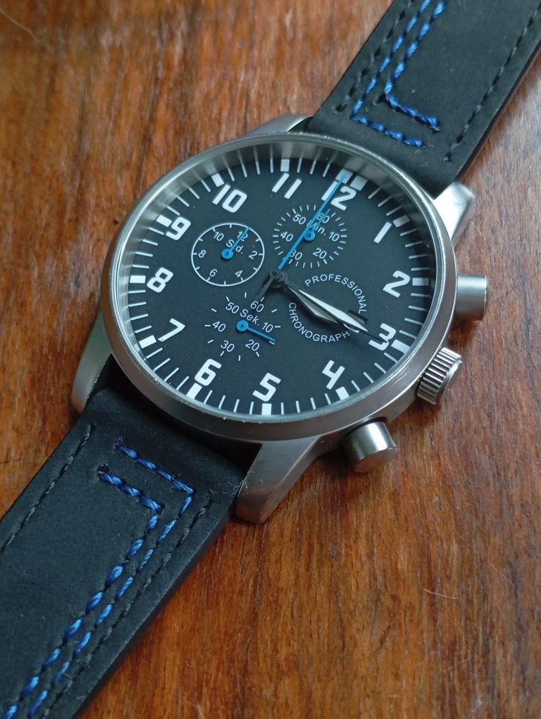 Zegarek niemiecki mechanizm Miyota pilot field