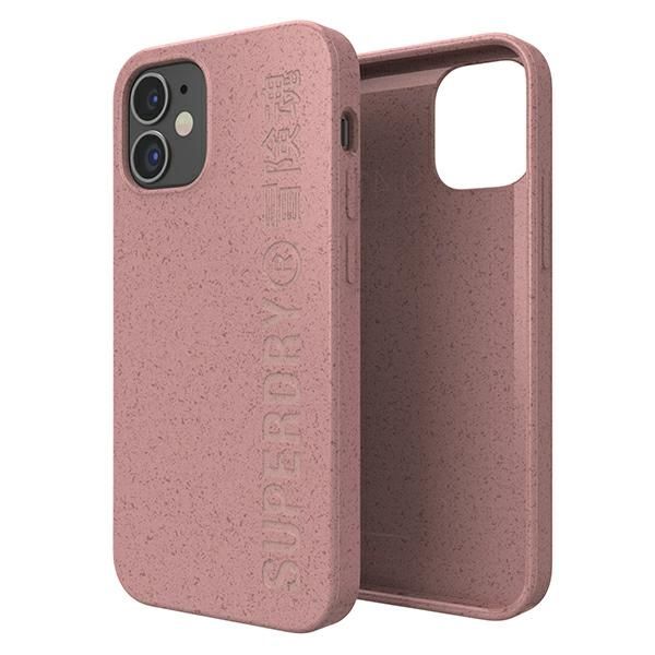 SuperDry Snap iPhone 12 mini CompostableCase różowy/pink 42620