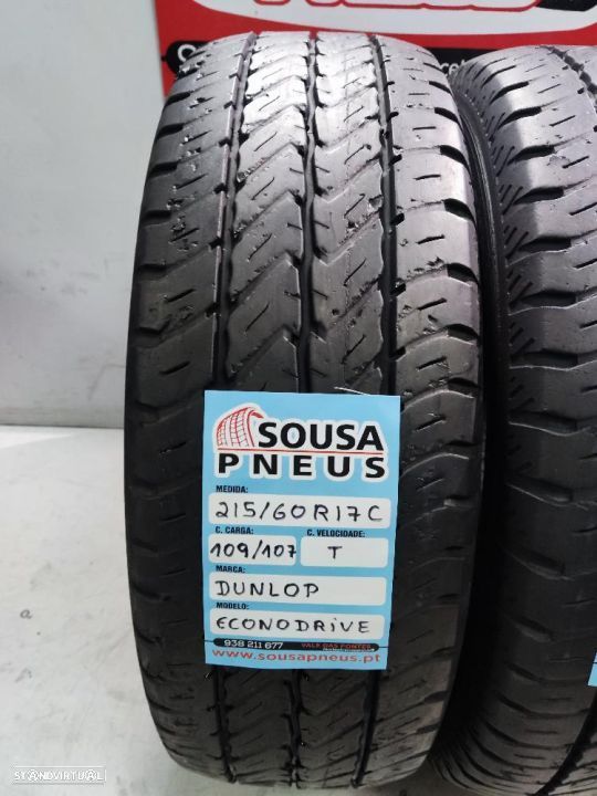 2 pneus semi novos 215-60r17c dunlop - oferta dos portes 110 EUROS