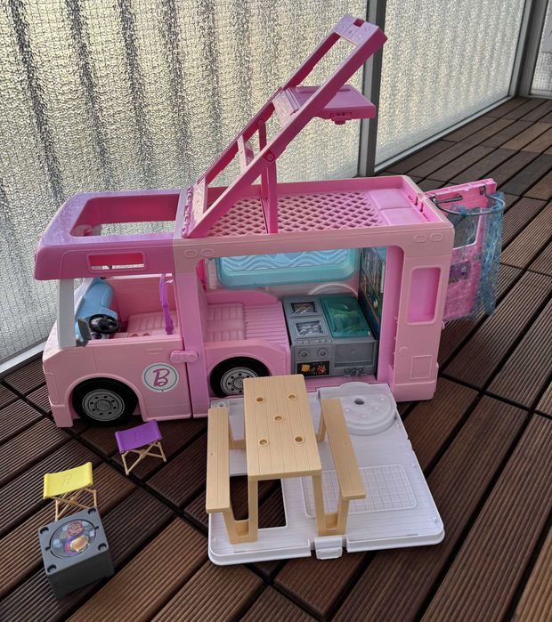 Autocaravana da Barbie 3 em 1 – Brinquedo Infantil