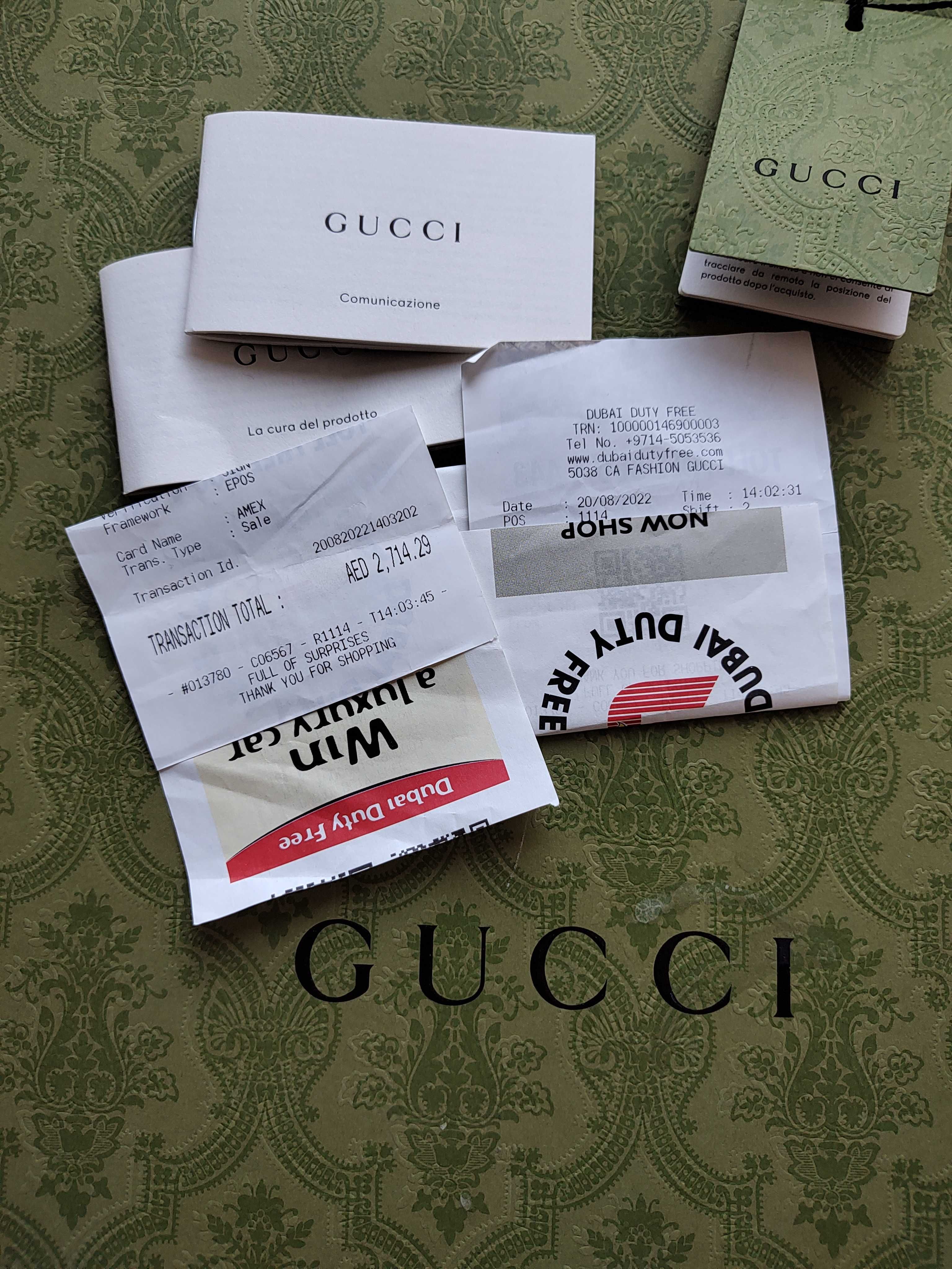 Pudełko oryginalne Gucci