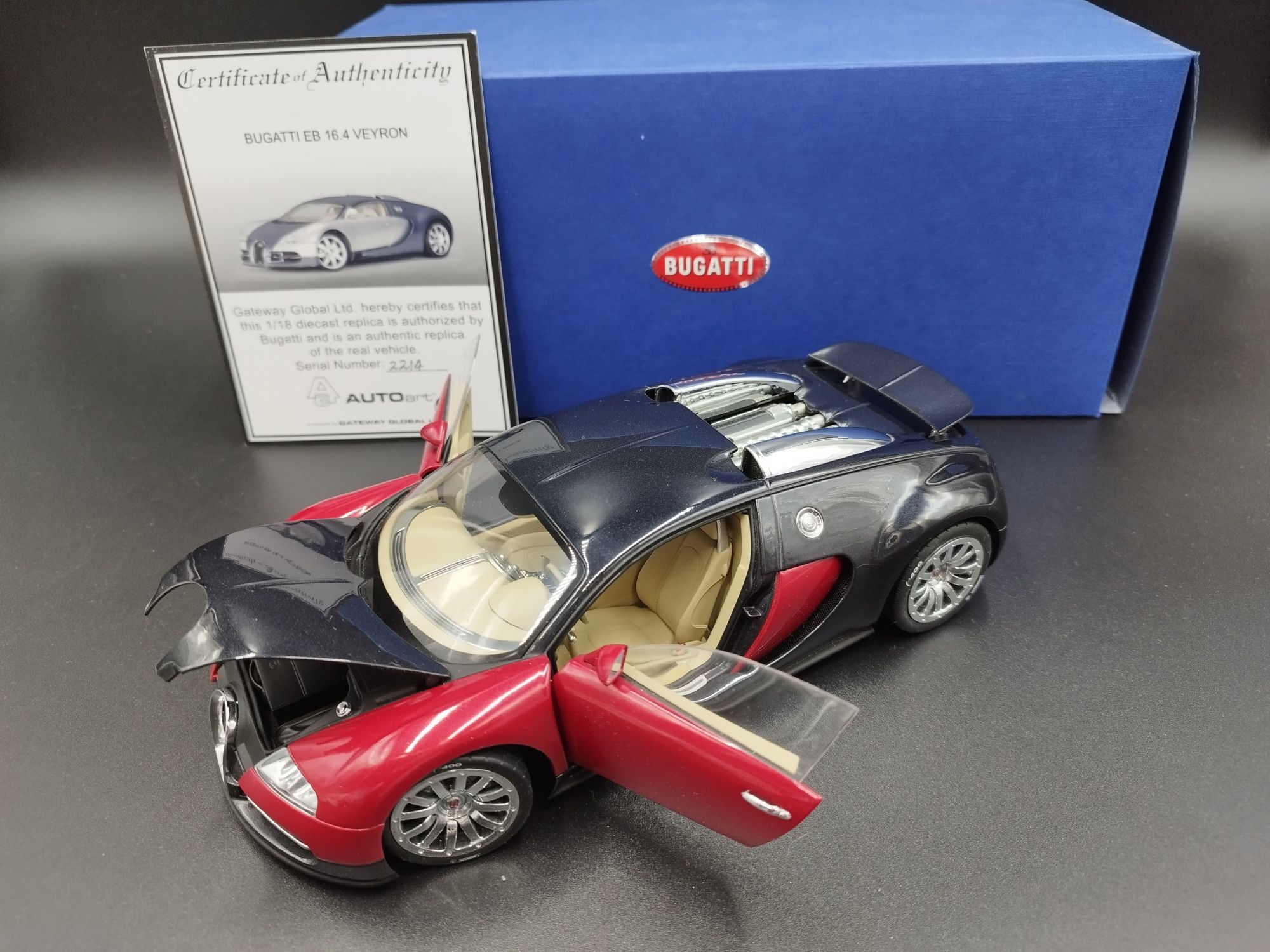 1:18 Auto Art Bugatti EB 16.4 Veyron model