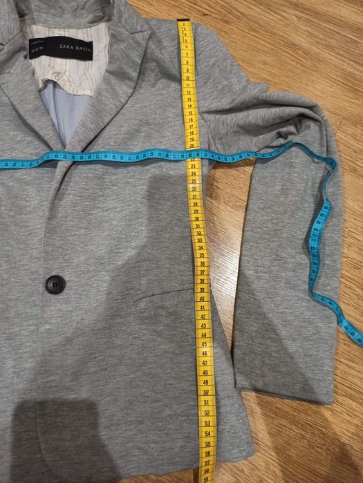 Żakiet marynarka Zara Basic XS dresowa taliowana