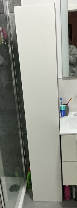 IKEA ENHET — wysoka, 4 półki + drzwi