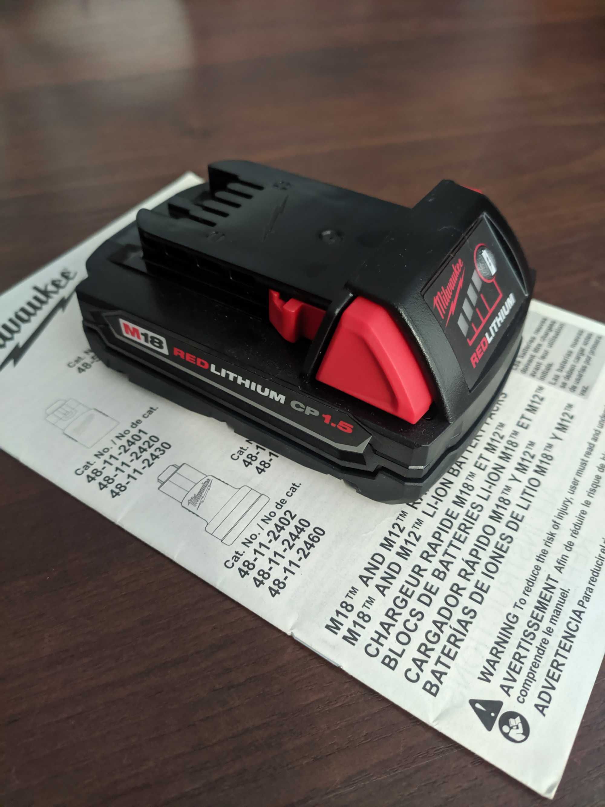 Батарея Milwaukee M18 1,5Ah RedLithium