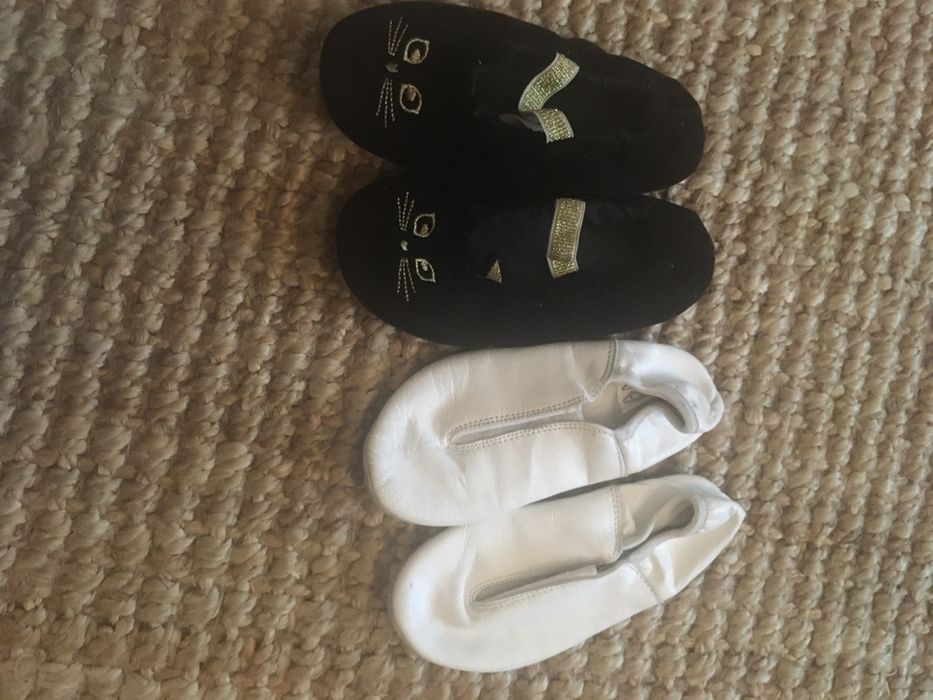 Sapatilhas de ginastica em pele