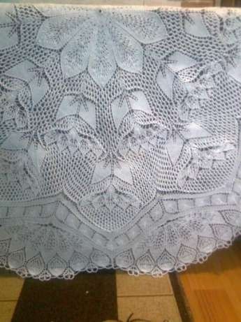 Вязанная скатерть ( новая )