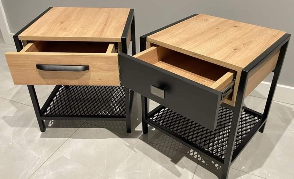 Szafka nocna loft industrial szuflada