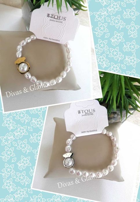 Vários modelos de pulseiras no anúncio