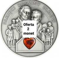 2 monety Pamieci rodziny Ulmow 50 pln NBP
